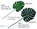 Olivachel Artificial Leaves Tropical Monstera Leaves Palm Tree Leaf Plant DIY Decorations for Home Kitchen Wedding Party (Monstera Leaves - 3Pcs/Pack)
