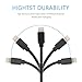 NexGadget 4-Pack [8 Inches] USB Charging Lightning Cable For iPhone 7/7Plus/6s Plus/6s/6/5/5S/5C/SE, iPad Pro, iPad Air, iPad Mini And More