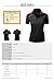 Women's Coolon 2 Tone Collar Zipup Polo T-Shirt
