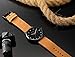 Tamlee Men's Watches Ultra Thin Case Leather Quartz Watch Waterproof Wristwatch
