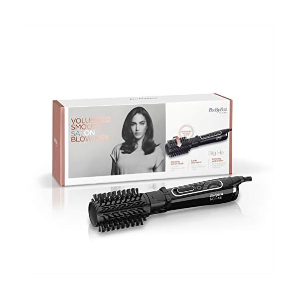 BaByliss-Big-Hair-50-mm-Rotating-Hot-Air-Styling-Brush BaByliss Big Hair Rotating Hot Air Blow dry Brush, Dry and style in one step, 50mm