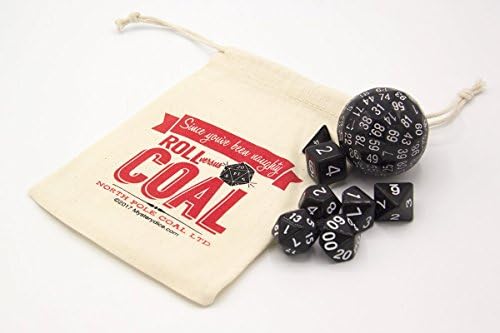 Roll Versus Coal - Novelty Dice Stocking Stuffer for RPG Gamers