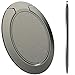 World's Slimmest Phone Ring Holder,Attom Tech Ultra Thin Cell Phone Ring Stand for Magnetic Car Mount Hook - Compatible for iPhone X 8 7 Plus 6S 6 5s 5 SE,Galaxy S8 S7 S6 Edge,Note 8 5 (Black) primary
