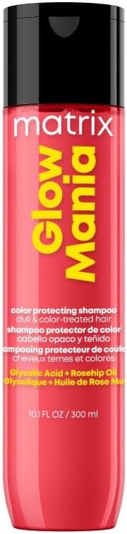Matrix Glow Mania Colour Protecting Shampoo 300ml Glycolic Rosehip