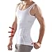 Slimming Body Shaper Tummy Waist Magic Compression Muscle Shirt Undershirt, White, Large