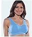 Genie Bra Twin Pack Color Bras Seamless Super-Soft Colors all Day Comfort (1 Barely Pink & 1 Powder Blue) Twin Pack.