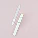 Best Crystal Glass Nail File for Women, Protective Travel Case, Professional Salon Fingernail Files Supplies, for Pretty Manicure, Great for Natural, Gel, Acrylic Fake Nails - Clear