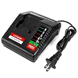 FLAGPOWER PCXMVC Multi-Chemistry Battery Charger for Porter Cable Cordless Power Tool 18V Lithium Ion & Ni-Cd Ni-MH Battery PC18B PC18BL PC18BLX