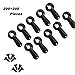 Hapy Shop 200 Pieces Picture Frame Turn Fasteners 200 Pieces Screws for Hanging Photos,Photos, Drawing, Black