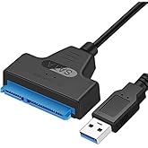 USB 3.0 to SATA Cable, USB to SATA III Hard Drive Adapter Compatible for 2.5" HDD and SSD, Supports Windows XP/Vista/7/8/10 a