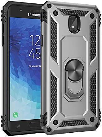 Galaxy J7 Pro 2017 Case,360 Degree Rotating Ring Holder Kickstand Case for Samsung SM-J730FM/DS Galaxy J7 2017 / SM-J730F/DS SM-J730K / SM-J730G/DS Galaxy J7 Pro 2017 / SM-J730GM/DS Case Cover Silver