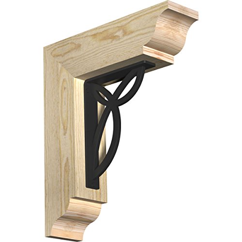 4"W x 15 1/2"D x 18"H Versailles Traditional Ironcrest Rough Sawn Bracket, Doug…