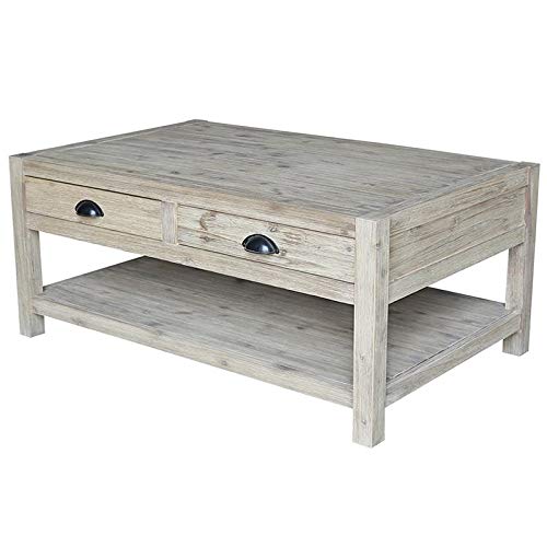 International Concepts Storage Coffee Table in Rustic Gray