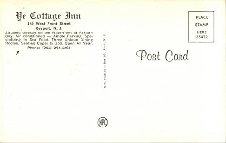 Ye Cottage Inn Keyport New Jersey Nj Original Vintage Postcard At