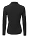 NINEXIS Women's V-Neck Long Sleeve Slim Fit Button Down Blouse Shirt