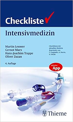Checkliste Intensivmedizin Checklisten Medizin Amazon De Leuwer Martin Marx Gernot Trappe Hans Joachim Zuzan Oliver Bucher