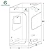 GA Grow Tent 48″x48″x80″ Reflective Mylar Hydroponic Grow Tent with Observation Window and Waterproof Floor Tray for Indoor Plant Growing 4×4 (for 4 Plants)thumb 2