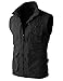 H2H Mens Pockets Jacket Outdoors Travels Sports Vest Tops Black US XL/Asia XXL (KMOV081)
