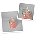 Candle Wick Stickers (100pcs) and Metal Candle Wick Centering Device (6pcs) Bundle - Kare & Kind® retail packaging(wick centering device plus wick sticker)