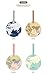 King&Pig 4pcs World Map Luggage Tags Suitcase Luggage Tags Travel Accessories Baggage Name Tags
