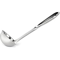 All-Clad T104 Stainless Steel Ladle Kitchen Tool, 12-Inch, Silver