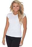 KneeShorts Jen Basic Cap Sleeve Shirt