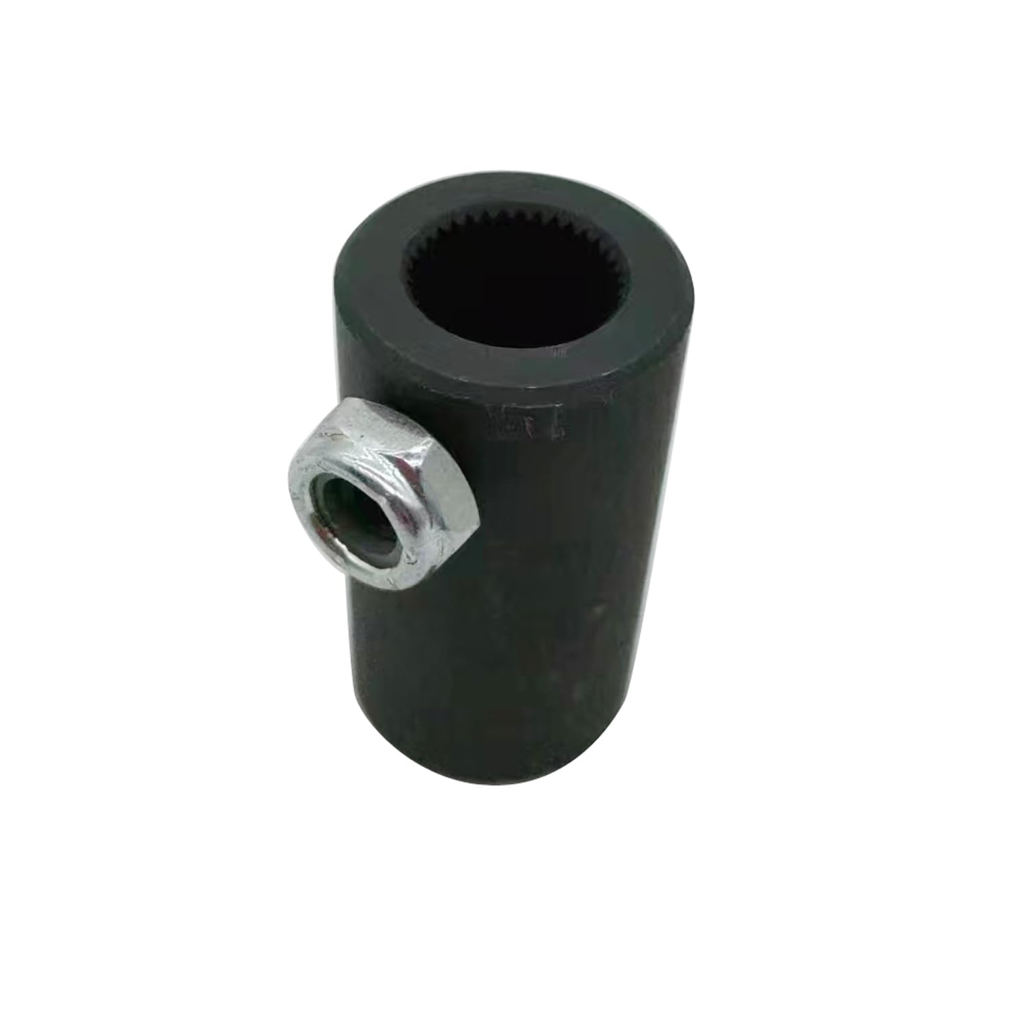 Photo 1 of 1 pc Black SHLPDFM Steering Coupler 5/8"-36 Spline to 3/4" Round Smooth Steering Shaft Coupler Non-Flex Standard Coupler