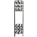 Sunnydaze 45-Inch 6-Tier Indoor/Outdoor Folding Metal Plant Stand - Bronze Finish