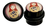 Body-Jewellery-Shack-Flesh-Plug-Tunnel-Russian-Doll-10mm-Sold-As-a-Pair-00-Gauge