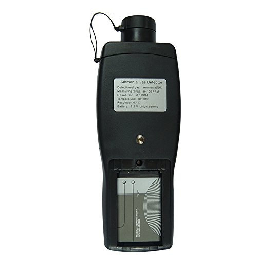 Digital Portable NH3 Meter Ammonia Gas Detector with LCD Backlight Rechargeable Battery,Measuring Range 0-100PPM