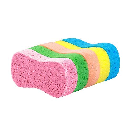 Groupcow 5pcs Car Wash Sponges Cleaning Sponges Scrubber