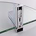KES BGS3101 Lavatory Bathroom Corner Tempered Glass Shelf 8MM-Thick Wall Mount Triangular, Polished Chrome