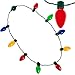 Simply Genius LED Light Up Christmas Necklace with Light Bulbs for Kids and Adults, Party Favors, String Lights, Christmas Decorations, with Bulk Options, Batteries Included