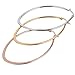 Areke Stainless Steel Oval Teardrop Hoop Earrings for Women, Huggie 4 Pairs Sets