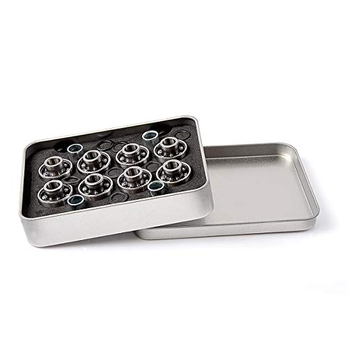 LOSENKA Professional Long Skateboard Bearing,Long Skateboard Integrated Bearing Steel Bearing (8-Pack), Delivery Gifts