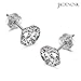 JADENOVA 925 Sterling Silver Cubic Zirconia Stud Earrings for Women (6 Pairs)