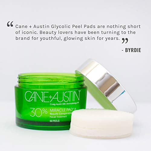CANE + AUSTIN Miracle Pad Plus, 30 Glycolic Acid Exfoliating Face Peel
