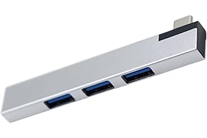 90 Degree Angled USB C Hub 4 Port Splitter for PC Consoles Laptop USB Expander