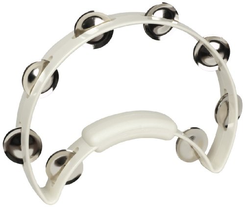 RhythmTech RT1220 Solo Tambourine, White