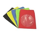 Paper CD Sleeves with Window & Flap, Assorted Colors(1000 Pieces)