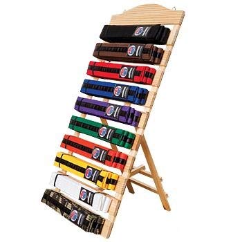 AWMA Martial Arts Karate Belt Display (10 Belt (Free Standing))
