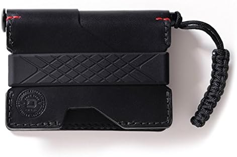 Dango P01 Pioneer EDC Wallet - Made in USA - Italian Veg-Tanned Leather, RFID Blocking, CNC Space Ink Pen, 48-Page Notebook