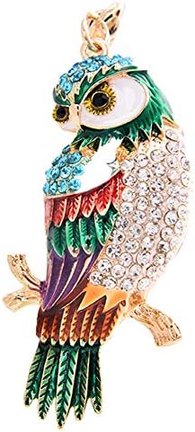 Cosanter Owl Keyring Charms Cellphone Bag Pendant Metal Keychain 1PCS