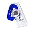 WobL+ World's Smallest & Best Waterproof Vibrating 9 Alarms + Countdown Timer Wristwatch for Sports/Medicine/Meeting/Potty Reminders, Blue