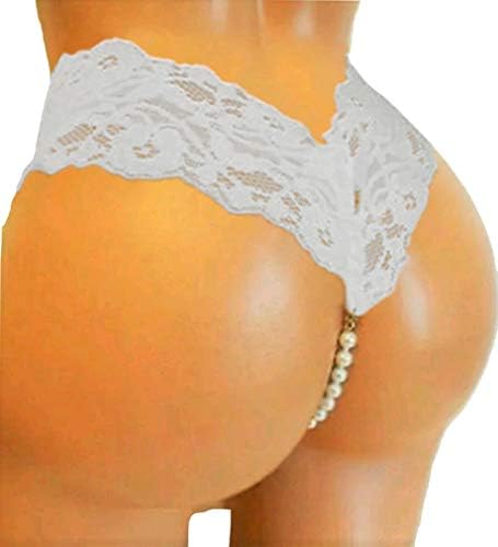 Angelic Sins Pearl Thong Black Or White UK Sizes 8-12, 14-16,18-20