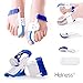 HELNESS Orthopedic Bunion Corrector | Adjustable Toe Spacers, Big Toe Straightener and Protectors | Bunion Splints, Toe Separators for Pain Relief in Big Toe Joint, Hallux Valgus & Hammer Toe
