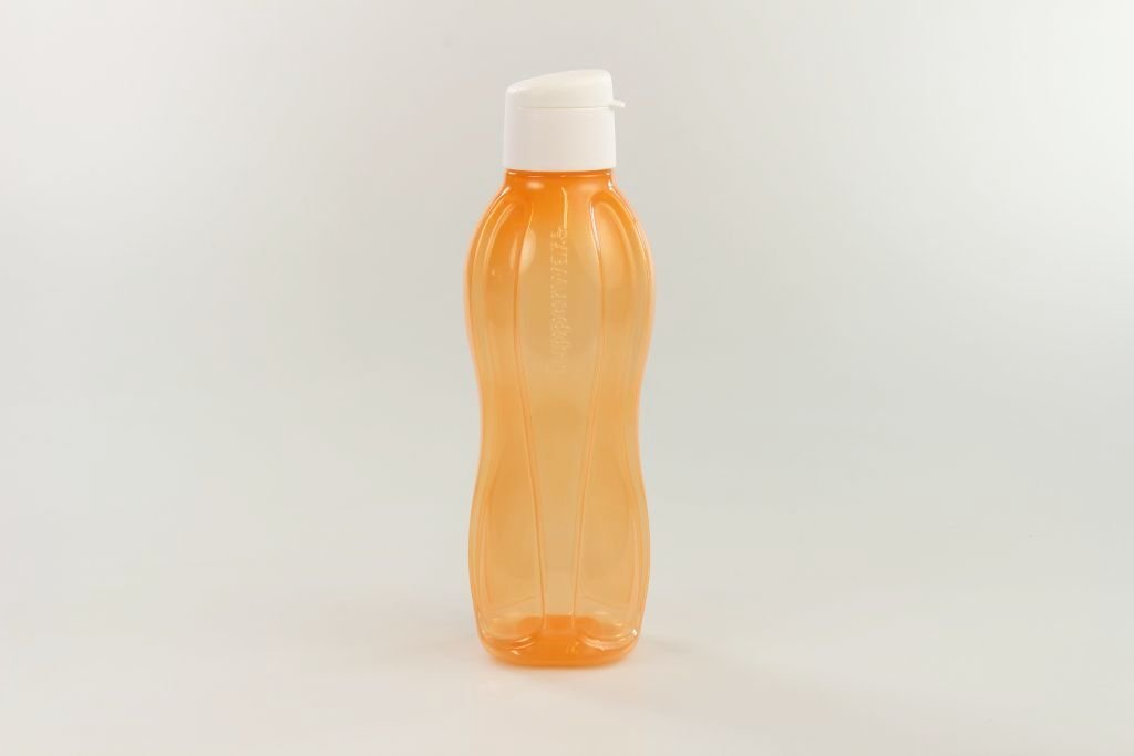 TUPPERWARE Eco Bottle Flip Top 750 ml white orange