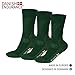 DANISH ENDURANCE Merino Wool Hiking & Trekking Socks (Forest Green 3 Pairs, US Women 11-13 // US Men 9.5-12.5)