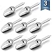 Mini Scoop Set of 8, E-far 3 Ounce Stainless Steel Scoops for Ice Cube/Candy/Flour/Sugar, Metal Utility Scoops for Weddings, Dessert Buffet, Canisters, Food Grade & Rust Free, Easy Clean & Dishwasher