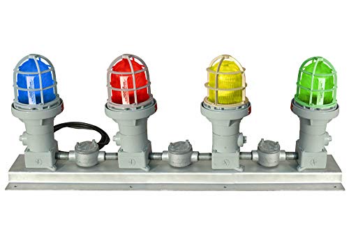 Explosion Proof Traffic Light - Class 1 & Class 2 Signal Stack Light - Colored Lamps